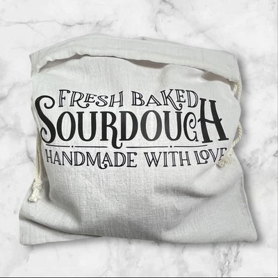Фермерский домик деревенский ручной работы хлопок льняной мешок для хлеба, сумка для хранения хлеба закваски - Изображение 1 из 4