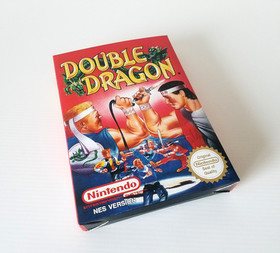 Double Dragon UKV PAL Nintendo NES Handmade Replacment Box Only