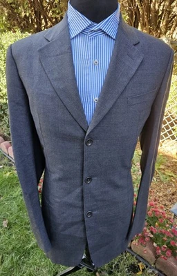 Armani Collezioni Gray Wool Bland Blazer Size : 40L NWOT  - Image 1 of 4