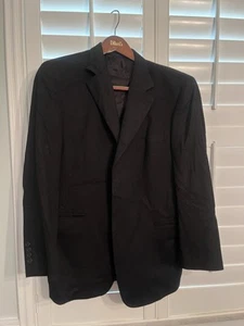 Loro Piana Brooks Bros Black Royal Classic  100% Cashmere 3 Button Blazer Jacket - Afbeelding 1 van 7