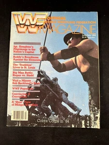 WWF WWE Magazine giugno luglio 1984 Sgt Slaughter Hulk Hogan Studd Albano con custodia - Foto 1 di 5