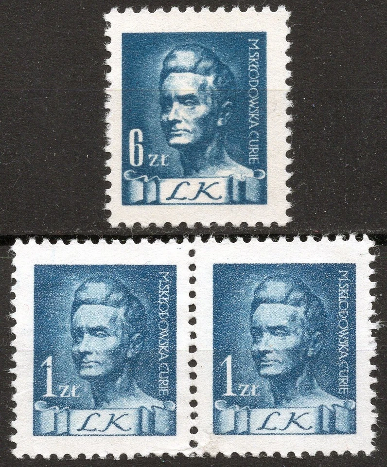 Polonia - M. Skłodowska Curie “LK” (Liga Kobiet) 1 zl. par y 6 zl. - Etiquetas Foto 1 de 1