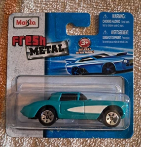 Chevrolet Corvette Maisto 1957 metal fresco 1:64 ~ nuevo en paquete blister - Imagen 1 de 1