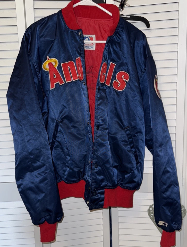 Chaqueta de iniciación vintage hecha en EE. UU. California Angels XL Foto 1 de 4