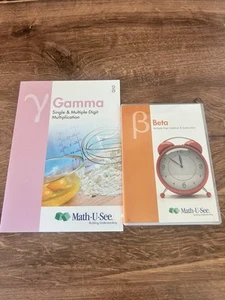 Math U See Gamma Teacher Instruction Manual & Gamma DVD Education Homeschool - Picture 1 of 3