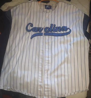 Camiseta deportiva de béisbol sin mangas con tacones alquitranados de Carolina del Norte de colección para hombre L leer Foto 1 de 4