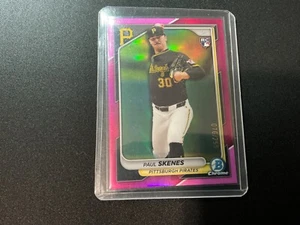 2024 Paul Skenes Bowman Chrome Pink Magenta Refractor /299 #31 RC Rookie Card - Bild 1 von 2