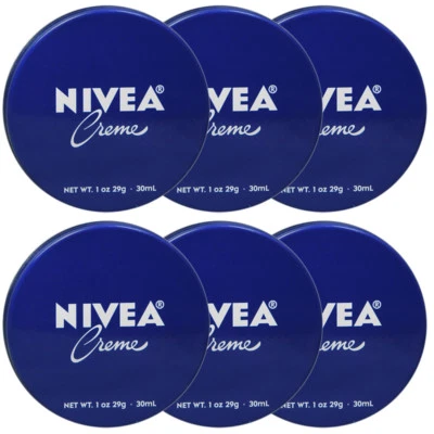 6 Pcs Nivea Moisturizing Skin Cream 1 oz/30ml Travel Size Creme for Hand, Body - Image 1 of 2