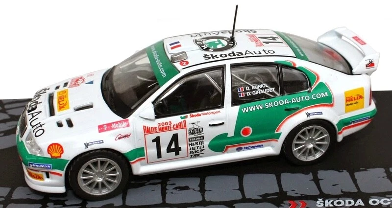 1/43 SKODA OCTAVIA WRC #14 MONTE CARLO 2003 AURIOL GIRAUDET ATLAS - Immagine 1 di 1