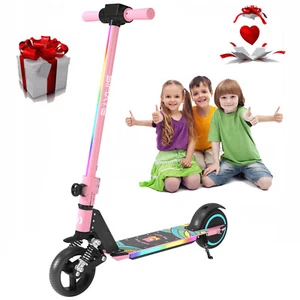 Elektro Scooter Rosa Für Kinder Alter 6-12 Kinderroller Klappbar Elektroroller - Bild 1 von 14