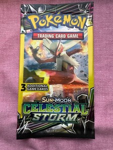 1x Pokemon Celestial Storm Sun & Moon 3 Card Mini Booster Pack Pokémon Rare