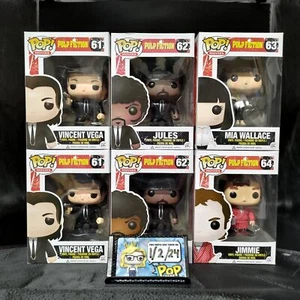 FUNKO POP! RAR Film Konvolut 6 Stück 61-64 "Pulp Fiction (no Butch)" [GEWÖLBT] - Bild 1 von 9