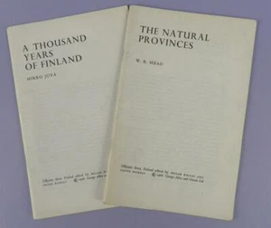 Thousand Years of Finland M. Juva & Natural Provinces WR. Mead,1968 Booklets - Imagen 1 de 1