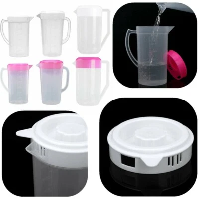 2.5/2.0/1.5 Liter Plastic Water Pitcher with Spouting Lid Juice Cold Wate Jugs - Image 1 of 2