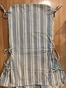Pottery Barn Chair Slip Cover Light Blue Navy White Stripe-6 Avail. Sold Separa - Picture 1 of 15