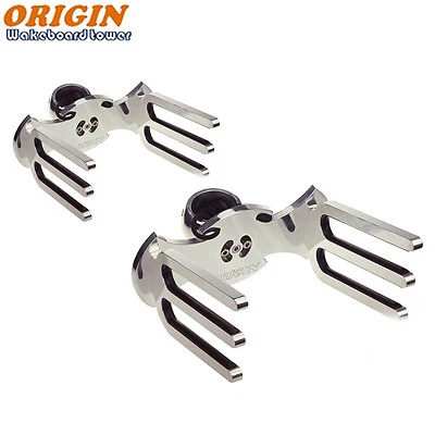 2 ORIGIN WWII Wakeboard Tower Rack |Board Holder |Polished