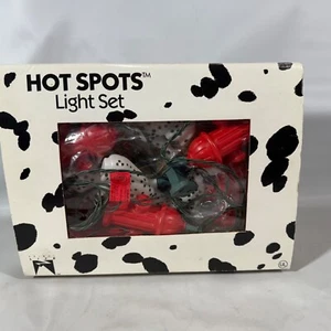 Vtg 1991 Primal Lite Blow Molds Hot Spots Light Set Dalmations Fire Hydrants N - Picture 1 of 11