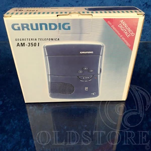 ►GRUNDIG AM 350◄SEGRETERIA TELEFONICA MICROCASSETTA DECK ANSWERING PHONE NERO - Photo 1/12