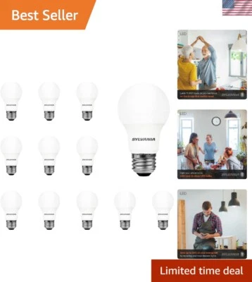 SYLVANIA LED A19 Light Bulb, 40W Equivalent, Efficient 6W, Medium Base, Frost... - Image 1 of 4