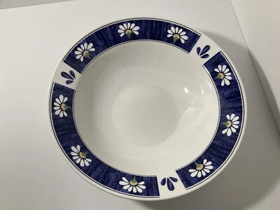 Oneida 10” Tazón para servir Spring Daisy Vajilla Mirco/DW Seguro 2,5” Alto ¡Bonito! Foto 1 de 4