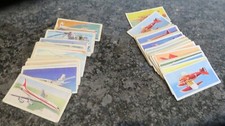 55 Vintage Wings of Speed/Wings Across The World Cigarette Cards Lyons Maid Tea