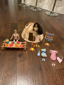 Disney POCAHONTAS POWHATAN VINTAGE DORFZELT & Zubehör - Bild 1 von 24