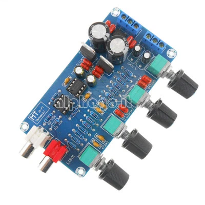 DIY Kits NE5532 HIFI OP-AMP Amplifier Preamplifier Volume Tone EQ Control Board