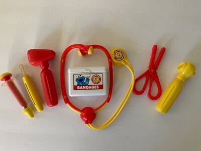 Kit médico calle sésamo 1993 juguete de medicina vintage Big Bird TYCO Foto 1 de 4