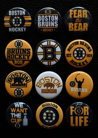 Boston Bruins - 1 1/2" Magnet Set (Set of 12) Cover