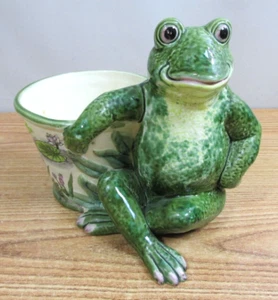 MAXCERA FROG PLANTER CERAMIC - Picture 1 of 16