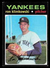 1971 Topps Ron Klimkowski #28  Baseball  New York Yankees