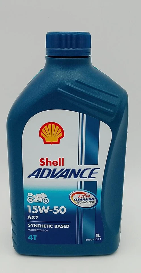 Shell Advance AX7 4T 15W-50 1 Ltr teilsyn Premium Motorradöl  - Bild 1 von 1