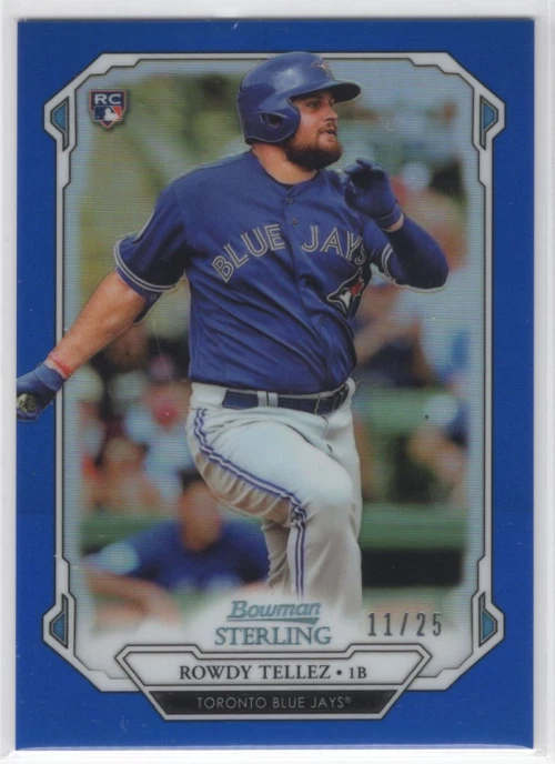 2019 Bowman Sterling Rookies Blue Refractors #BSR62 Rowdy Tellez /25 - NM-MT - Image 1 of 1