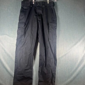 511 Tactical Mens Cargo Pants Black Straight Leg Zip Fly Size 33 Polyester Blend - Picture 1 of 14