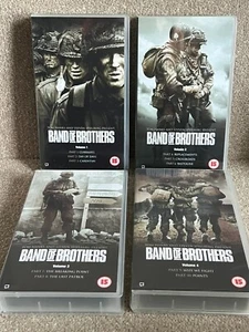 VHS Video Tape Bundle - Band Of Brothers - Vol 1-4 - Cert 15 - War/Military - Picture 1 of 14