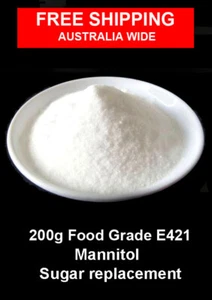 200gr Food Grade Mannitol Powder E421 Sugar replacement Vegan - Picture 1 of 1
