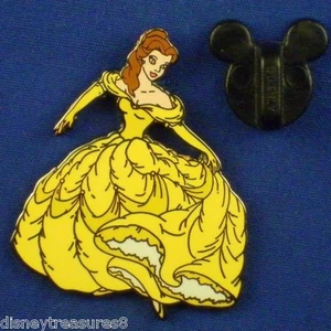 Prendedor Bella Girando en Vestido Amarillo La Bella y la Bestia Princesa Disney # 4050 - Imagen 1 de 4