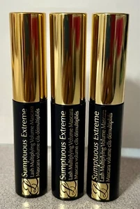 3 x Estée Lauder Sumptuous Extreme Lash Multiplying mascara 01 Extreme Black - Picture 1 of 3
