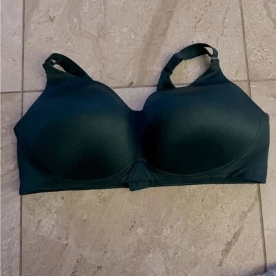 Sujetador mujer verde oscuro cacique ligeramente forrado sin alambre talla 44DDD Foto 1 de 3