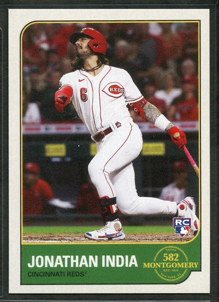 2022 Topps 582 Montgomery Club Set 1 - #2 - Jonathan India - Cincinnati Reds - Image 1 of 1