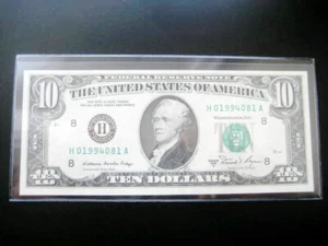 $10 1981 A((ST.LOUIS)) FEDERAL RESERVE NOTE CHOICE UNC GEM BU NOTE - Picture 1 of 2