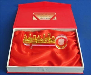 Staatsgeschenk China Goldener Schlüssel Brillantes Shanghai 24K vergoldet - Bild 1 von 11