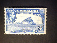 Gibraltar Stamp Scott#111a 3d King George VI Mint H OG Well Centered $19.99
