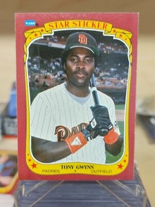 Tony Gwynn - 1986 Fleer Star Stickers #50 - San Diego Padres - HOF