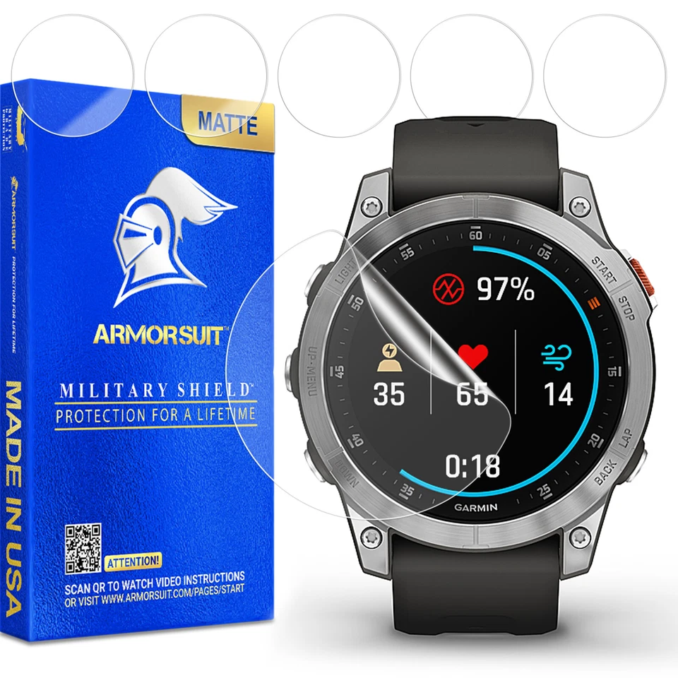 (6 Pack) ArmorSuit Screen Protector designed for Garmin Epix (Gen 2) (2022) - Image 1 of 4