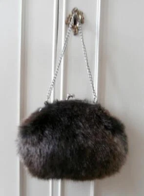 Bolso de mano vintage de principios de 1970 marrón topo suave sombreado piel sintética nuevo sin etiquetas Foto 1 de 4