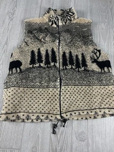 Silver Threads Oberbekleidung Damen Fleece Weste bedruckt Größe Large Reißverschluss - Bild 1 von 9