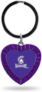 Winona State Keychain Rhinestone Heart Decal Emblem Team Color University of - Picture 1 of 1