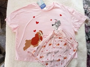 DISNEY LICENCED LADY AND THE TRAMP WOMEN'S PYJAMAS SIZE 22 - Picture 1 of 8