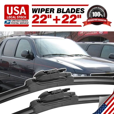 Limpiaparabrisas delantero de 22" y 22" calidad OEM para GMC Yukon 2007-2013 Foto 1 de 4